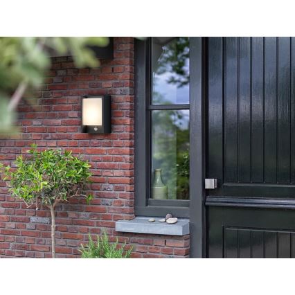 Philips - LED Utomhus vägglampa med sensor ARBOUR LED/3,8W/230V 2700K IP44