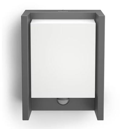 Philips - LED Utomhus vägglampa med sensor ARBOUR LED/3,8W/230V 2700K IP44