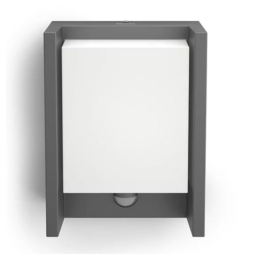 Philips - LED Utomhus vägglampa med sensor ARBOUR LED/3,8W/230V 2700K IP44
