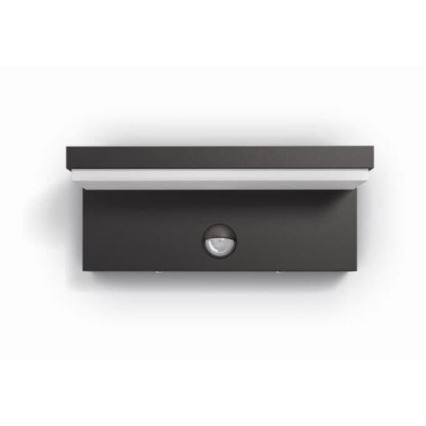Philips - LED Utomhus vägglampa med sensor BUSTAN LED/3,8W/230V 4000K IP44
