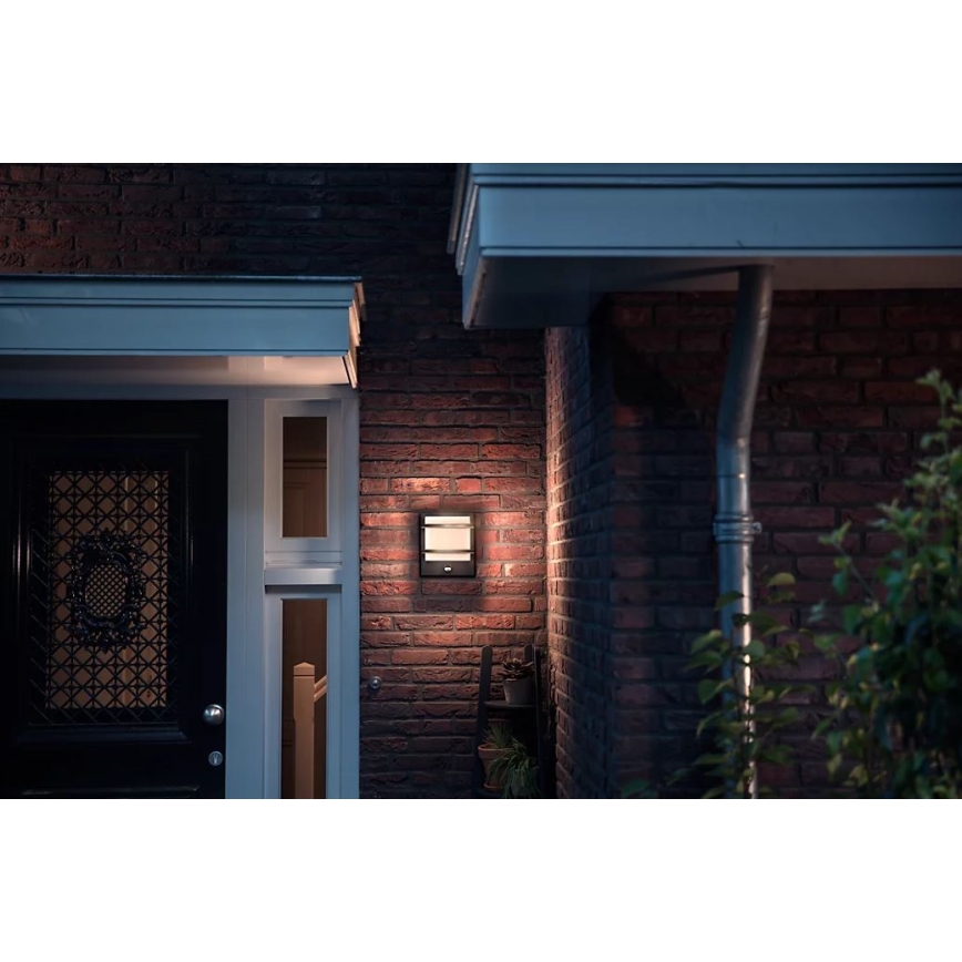 Philips - LED Utomhus vägglampa med sensor PETRONIA LED/3,8W/230V IP44
