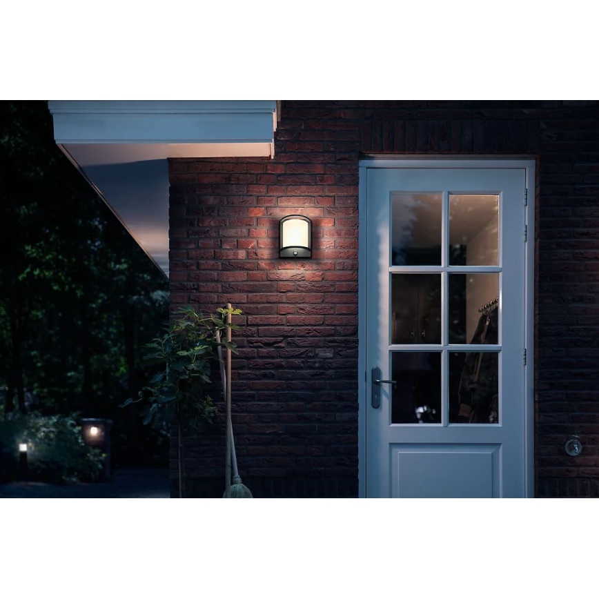 Philips - LED Utomhus vägglampa med sensor SAMONDRA LED/3,8W/230V IP44