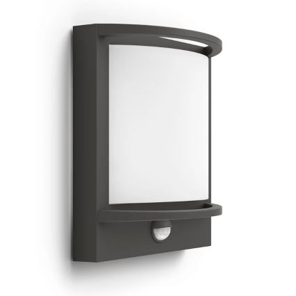 Philips - LED Utomhus vägglampa med sensor SAMONDRA LED/3,8W/230V IP44