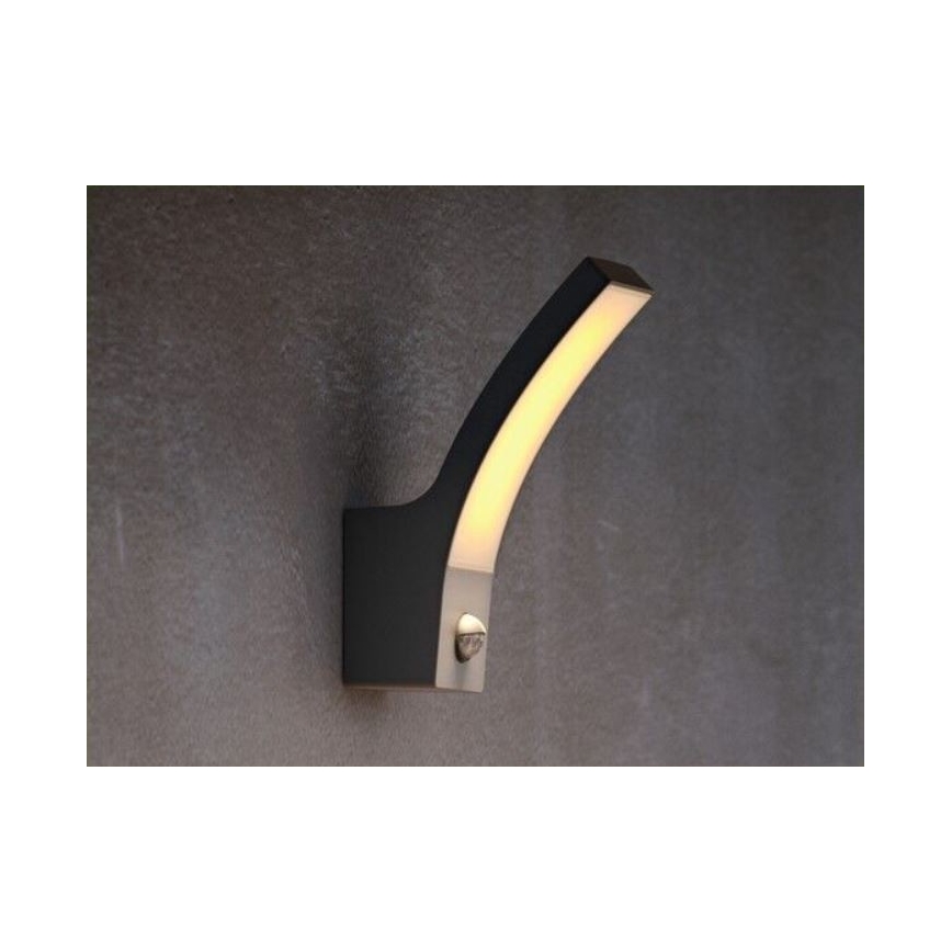 Philips - LED Utomhusbelysning med sensor LED/12W/230V 2700K IP44