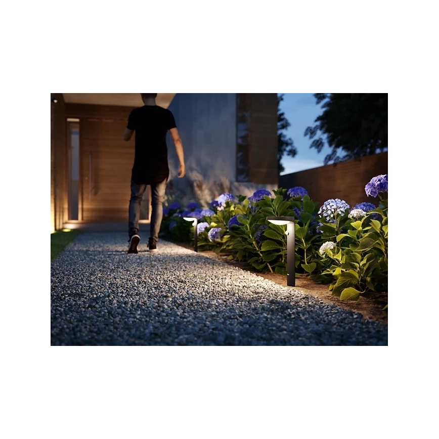 Philips - LED Utomhuslampa med sensor LED/9W/230V 2700K IP44