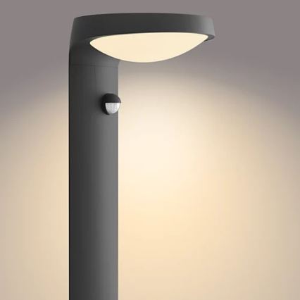 Philips - LED Utomhuslampa med sensor LED/9W/230V 2700K IP44