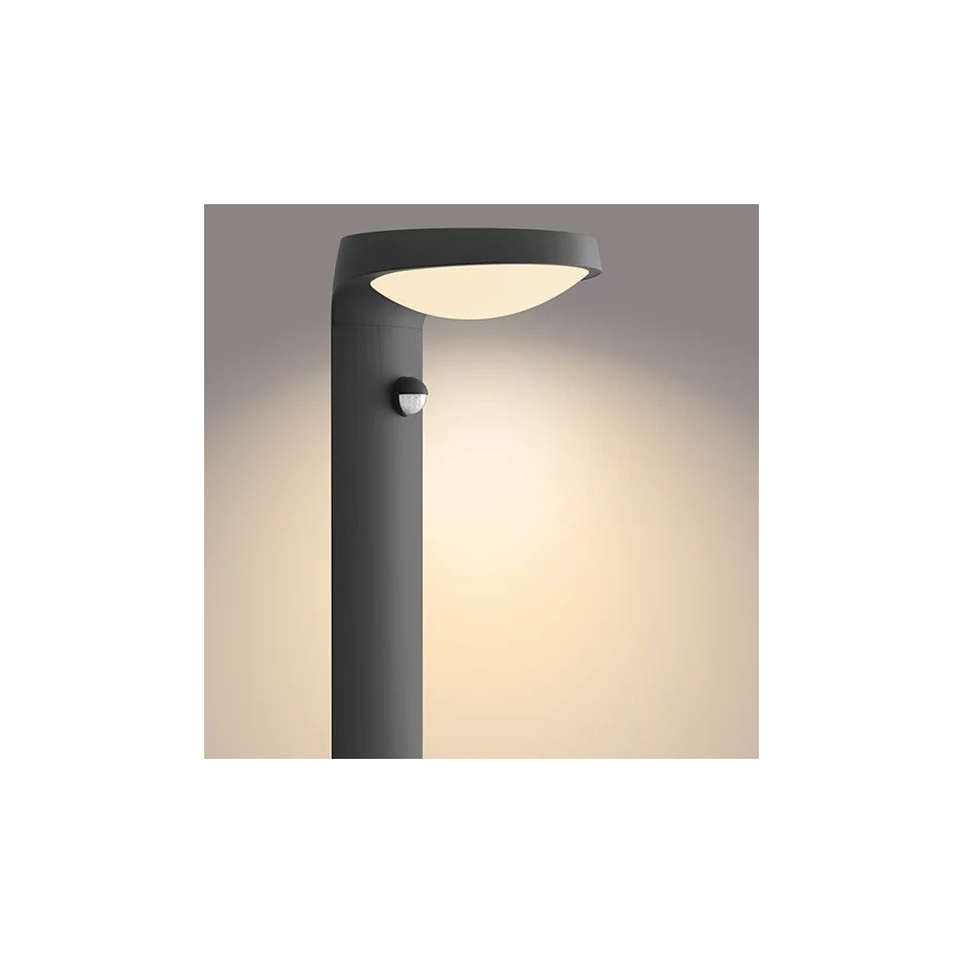 Philips - LED Utomhuslampa med sensor LED/9W/230V 2700K IP44