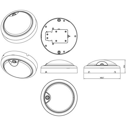 Philips - LED väggbelysning med en sensor PROJECTLINE LED/15W/230V IP54