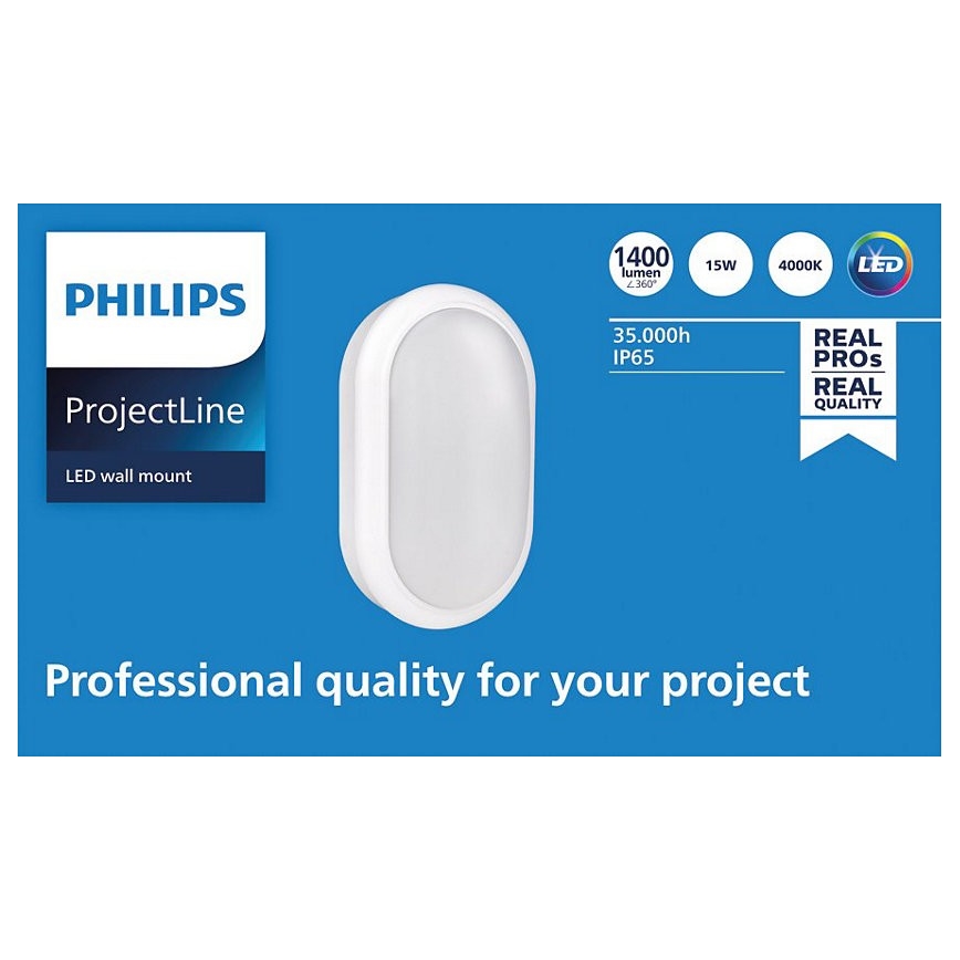 Philips - LED väggbelysning PROJECTLINE LED/15W/230V IP65