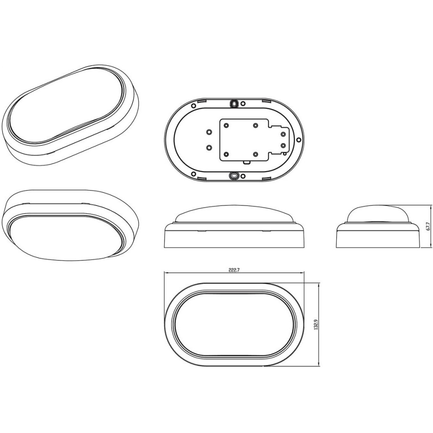 Philips - LED väggbelysning PROJECTLINE LED/15W/230V IP65