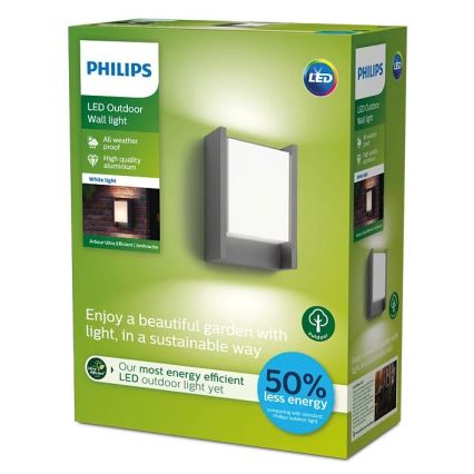 Philips - LED vägglampa för utomhusbruk LED/3,8W/230V 3000K IP44
