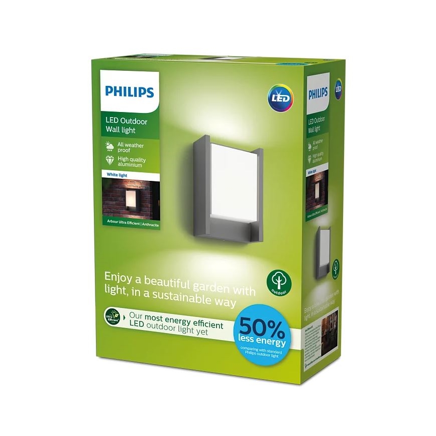 Philips - LED vägglampa för utomhusbruk LED/3,8W/230V 3000K IP44