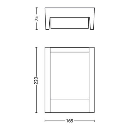 Philips - LED vägglampa för utomhusbruk LED/3,8W/230V 3000K IP44