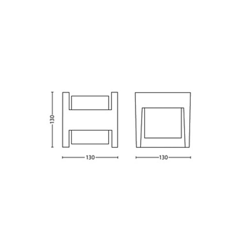 Philips - LED vägglampa för utomhusbruk ARBOUR LED/3,8W/230V 2700K IP44