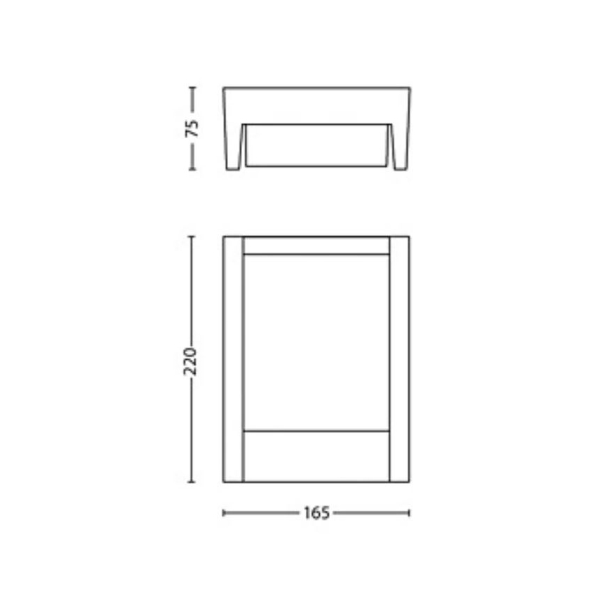 Philips - LED vägglampa för utomhusbruk ARBOUR LED/3,8W/230V 2700K IP44