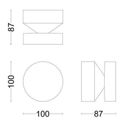 Philips - LED vägglampa för utomhusbruk LAVEN LED/6W/230V 4000K IP44