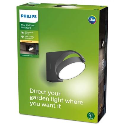 Philips - LED vägglampa för utomhusbruk LED/7W/230V 2700K IP44