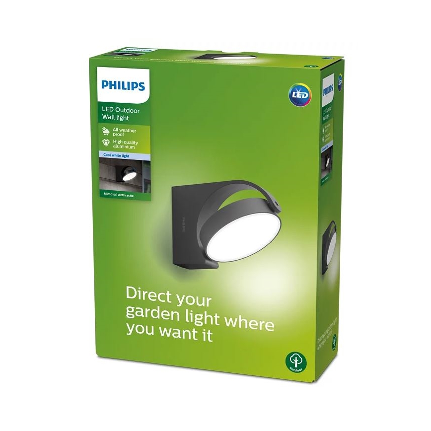 Philips - LED vägglampa för utomhusbruk LED/7W/230V 4000K IP44