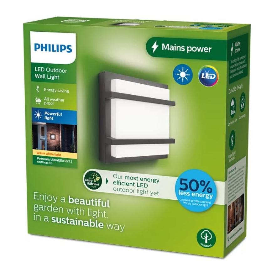 Philips - LED vägglampa för utomhusbruk PETRONIA LED/3,8W/230V IP44