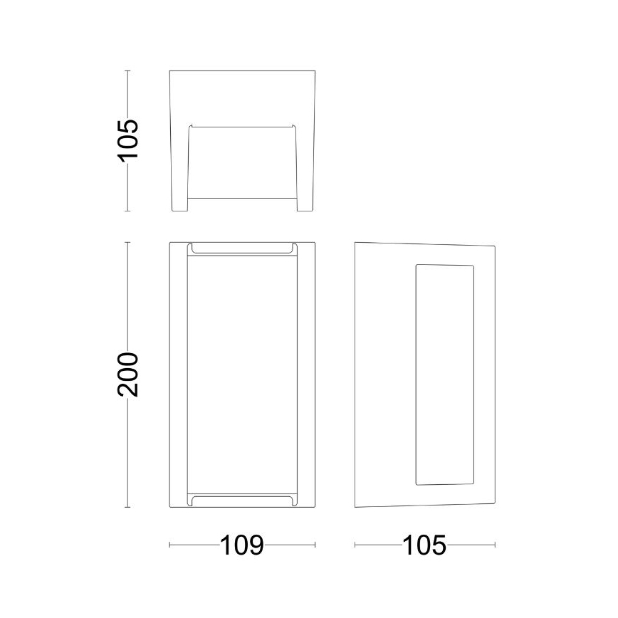 Philips - LED vägglampa för utomhusbruk PYRONA LED/12W/230V IP44