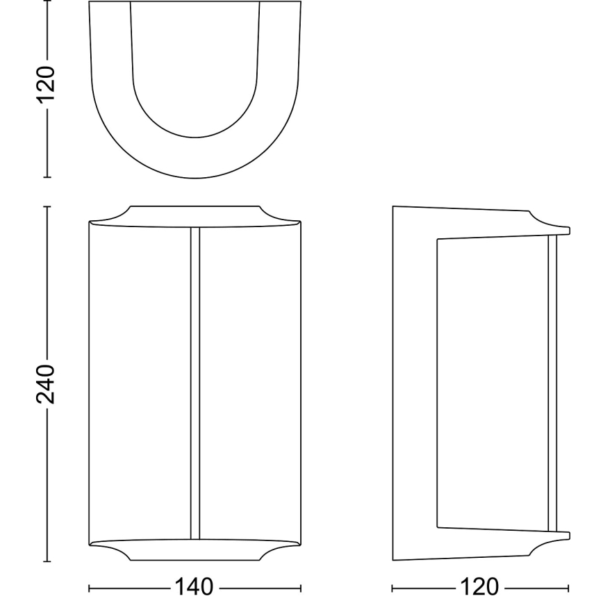 Philips - LED vägglampa för utomhusbruk REESE LED/4,3W/230V 2700K IP44