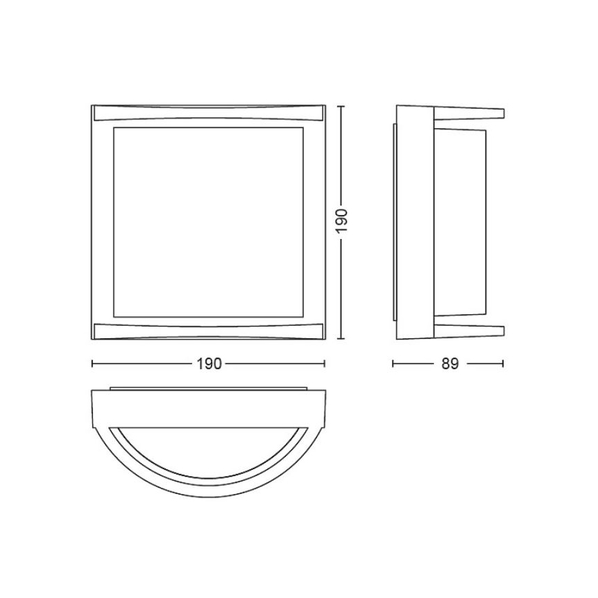 Philips - LED vägglampa för utomhusbruk SAMONDRA LED/3,8W/230V IP44