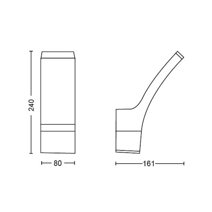 Philips - LED vägglampa för utomhusbruk SPLAY LED/3,8W/230V IP44