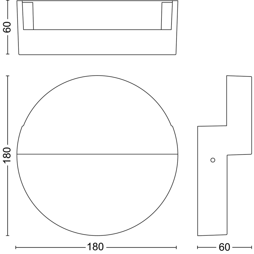 Philips - LED vägglampa för utomhusbruk VALOR LED/4,3W/230V 2700K IP44
