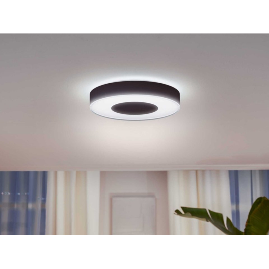 Philips - LEDRGB ljusreglerad taklampa  Hue INFUSE LED/52,5W/230V 2000-6500K diameter  425 mm svart
