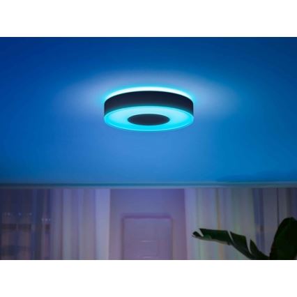 Philips - LEDRGB ljusreglerad taklampa  Hue INFUSE LED/52,5W/230V 2000-6500K diameter  425 mm svart