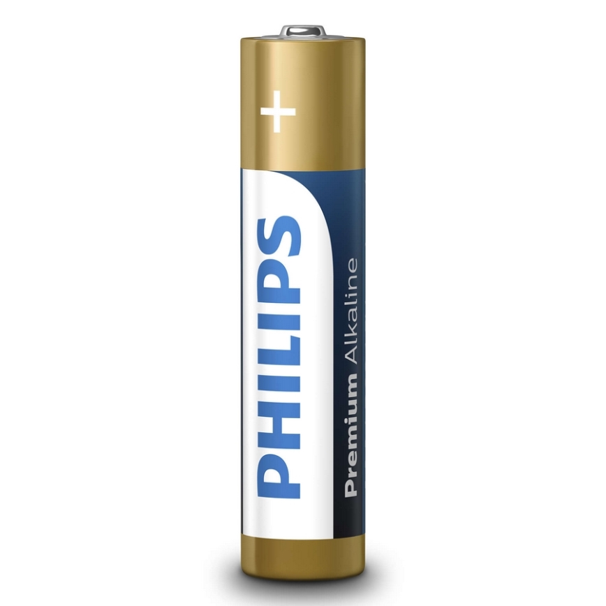 Philips LR03M4B/10 - 4st Alkaliska batterier AAA PREMIUM ALKALINE 1,5V 1320mAh