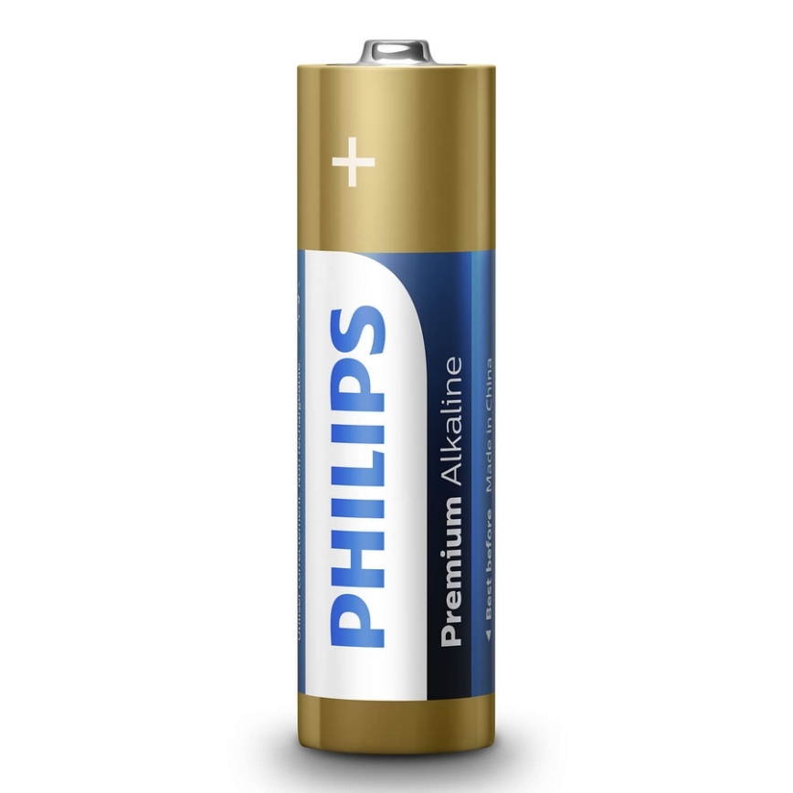 Philips LR6M4B/10 - 4st Alkaliska batterier AA PREMIUM ALKALINE 1,5V 3200mAh