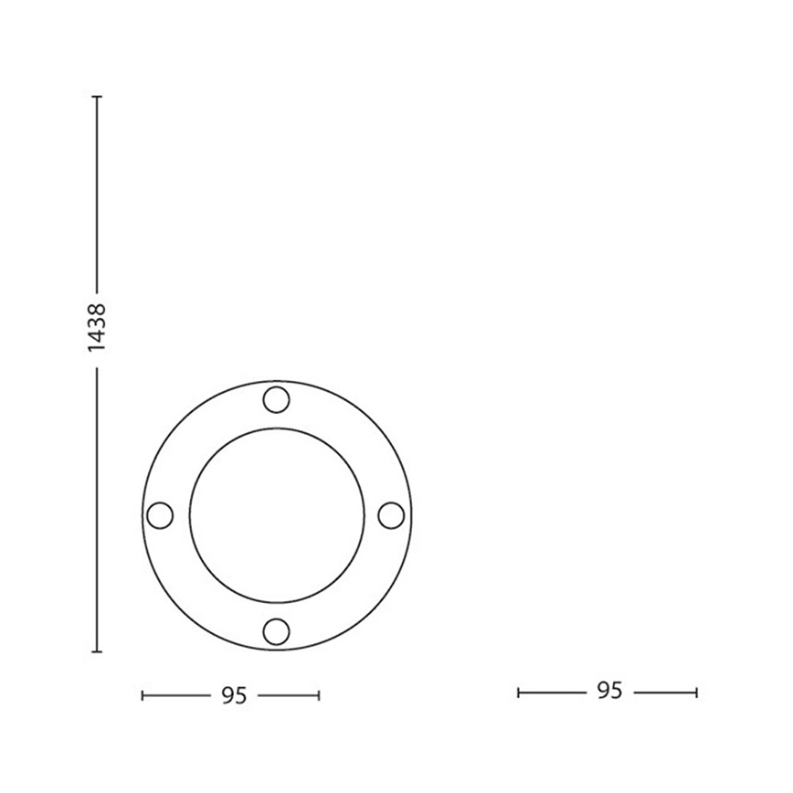 Philips Massive 17412/30/10 - LED Utomhusbelysning - med en spik 1xGU10/5W/230V
