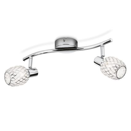 Philips Massive 50272/11/E7 - Spotlight DELTOID 2xG9/28W/230V glänsande krom