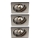 Philips Massive 59323/17/PN - SET 3x Badrumsbelysning QUARTZ 1xGU10/50W/230V