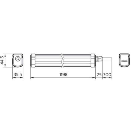 Philips - LED Teknisk armatur PROJECTLINE LED/34W/230V IP65
