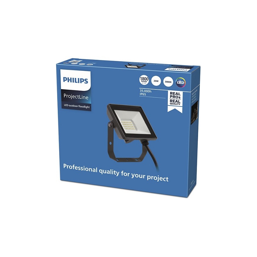 Philips - LED Utomhusstrålkastare PROJECTLINE LED/20W/230V IP65 3000K