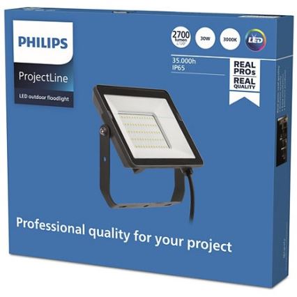Philips - LED Utomhusstrålkastare PROJECTLINE LED/30W/230V IP65 3000K