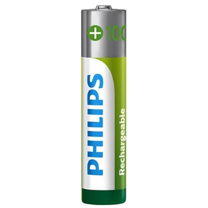 Philips R03B4RTU10/10 - 4 delar Uppladdningsbart batteri AAA NiMH/1,2V/1000 mAh