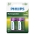 Philips R14B2A300/10 - 2 st Laddningsbara batterier C MULTILIFE NiMH/1,2V/3000 mAh