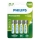 Philips R6B4B260/10 - 4 delar Uppladdningsbart batteri AA NiMH/1,2V/2600 mAh