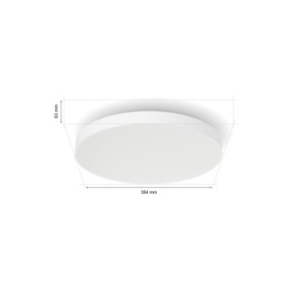 Philips - RGBW Dimbar taklampa Hue DATURA LED/48W/230V 2000-6500K