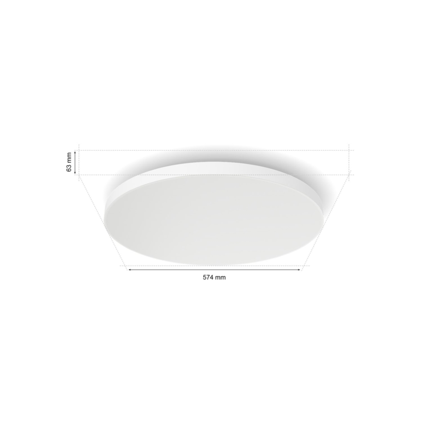 Philips - RGBW Dimbar taklampa Hue DATURA LED/67W/230V 2000-6500K