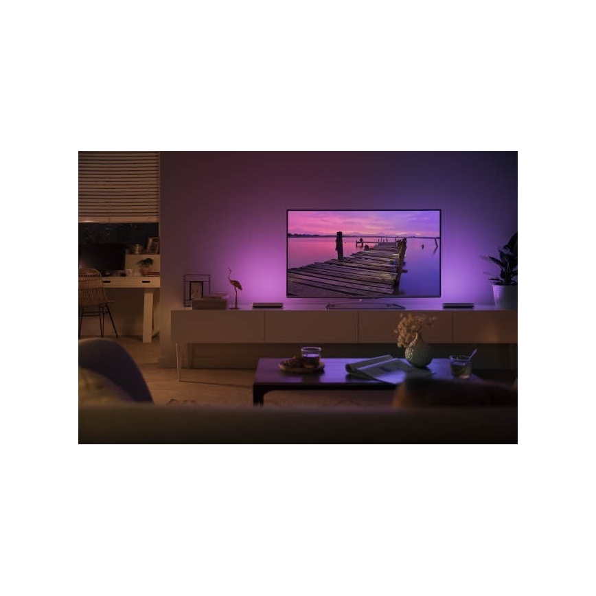Philips - SET 2x LED RGB Dimbar Bordslampa Hue PLAY  DPAKET WACA 6W/230V vit
