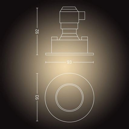 Philips - SET 3x LED Dimbar Badrumsbelysning Hue ADORE 1xGU10/5W/230V IP44 + Fjärrkontroll