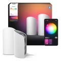 Philips - Set med 2 RGBW-LED-dimbara projektionslampor Hue PLAY LED/20W/230V 2000–6500K vit