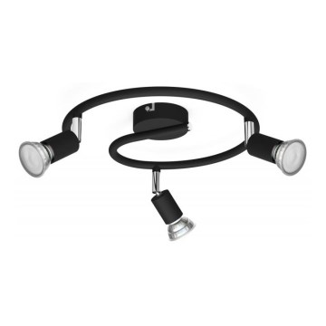 Philips - Spotlight 3xGU10/50W/230V svart