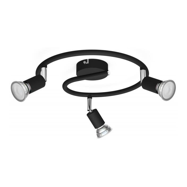 Philips - Spotlight 3xGU10/50W/230V svart
