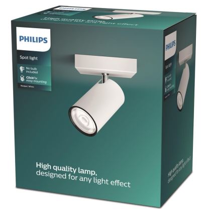 Philips - Spotlight KOSIPO 1xGU10/5,5W/230V vit