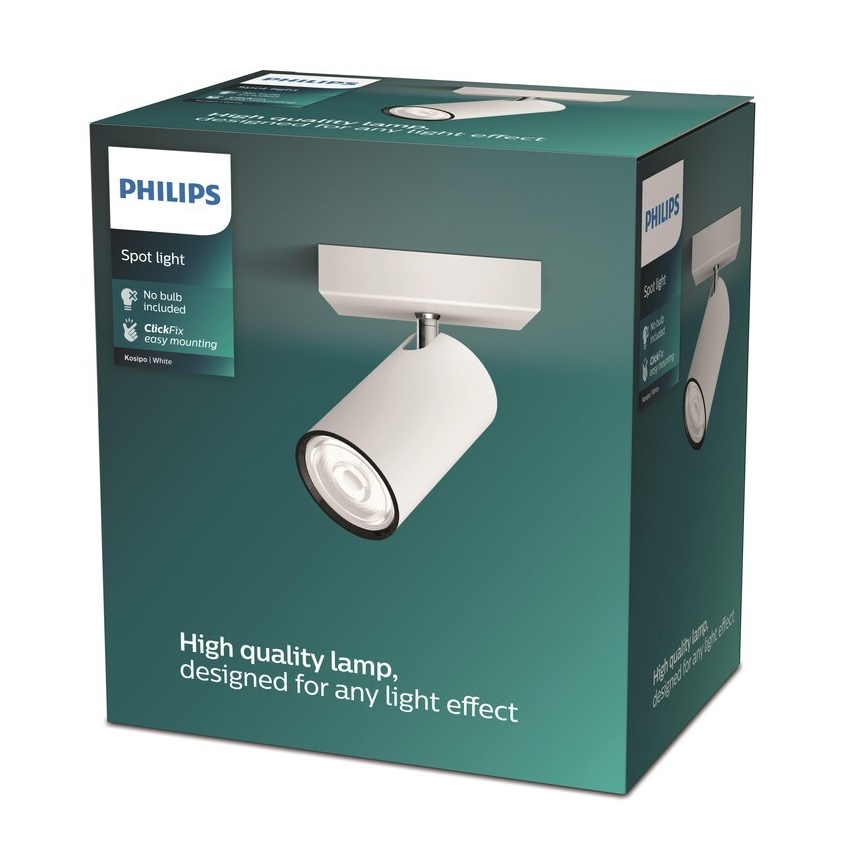 Philips - Spotlight KOSIPO 1xGU10/5,5W/230V vit
